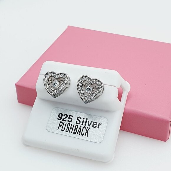 "925 Sterling Silver Cubic Zirconia Earrings, U19254569 - Picture 2 of 11